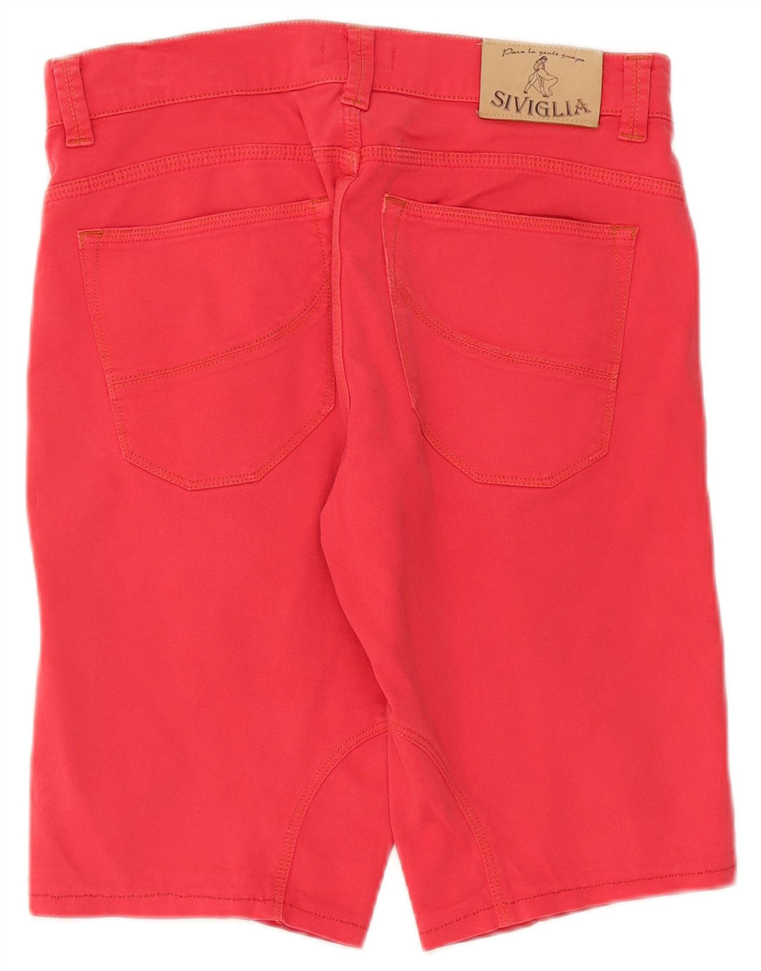 SIVIGLIA Herren-Freizeitshorts W31 Mittelrote Baumwolle