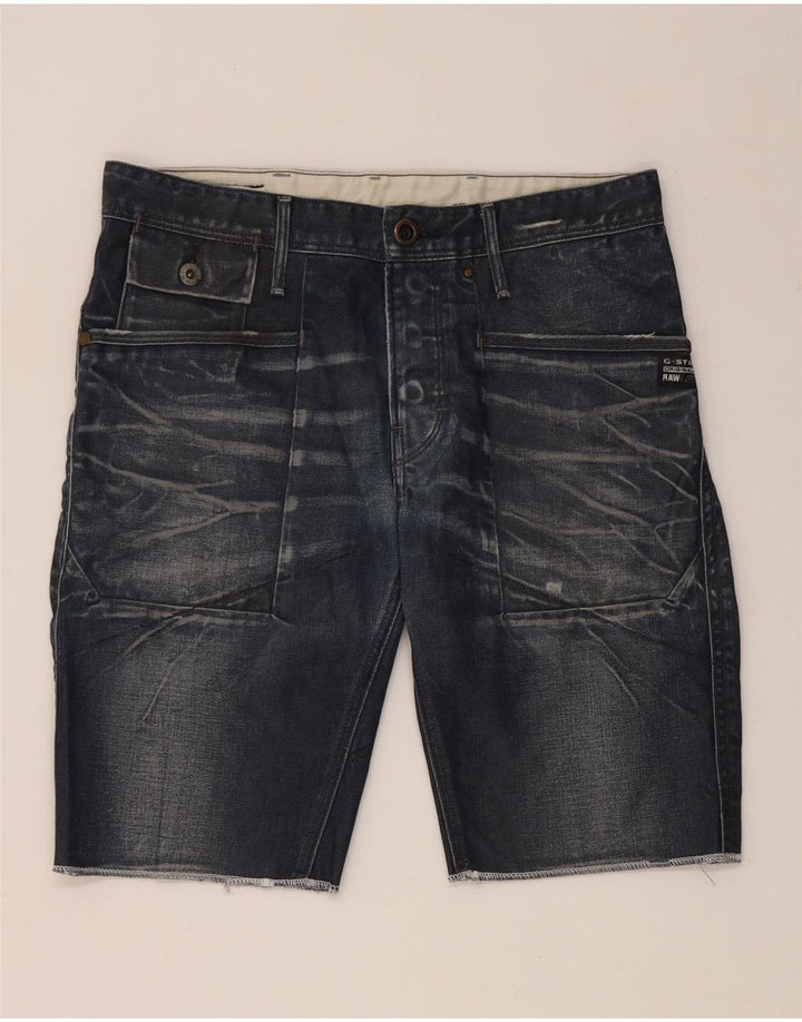 G-Star Herren-Jeansshorts W31, mittelmarineblaue Baumwolle