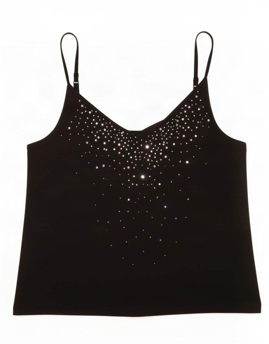 Marks & Spencer Damen Crop Cami Top UK 14 Mittelschwarze Viskose