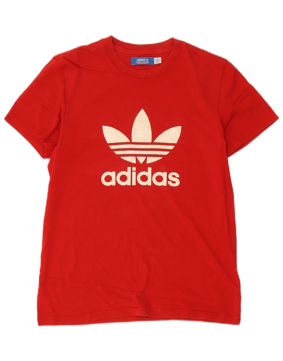 Adidas Herren Grafik T-Shirt Top Small Rot Baumwolle
