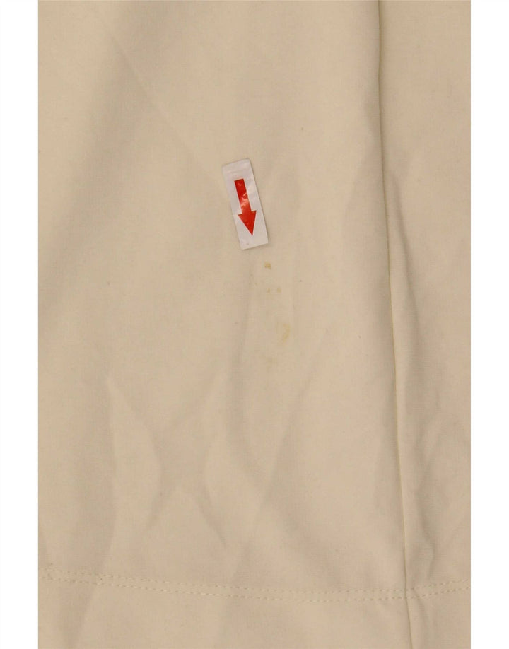 Zara Damen-Blusenoberteil mit 3/4-Ärmeln, übergroß, Gr. 46, Beige
