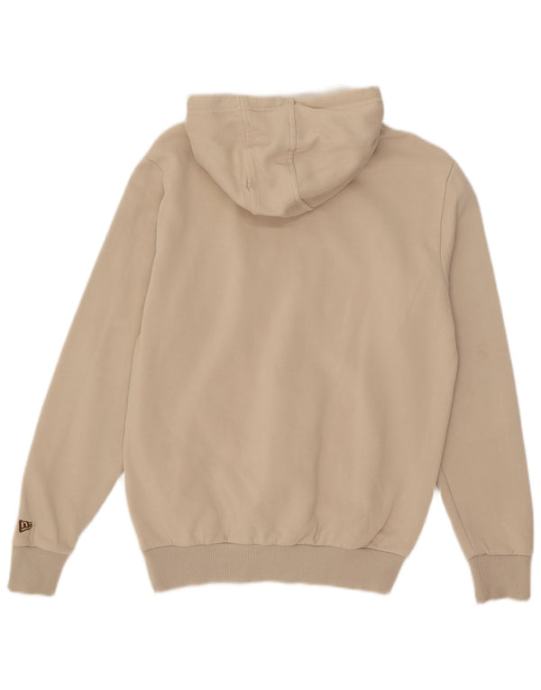 New Era Mens New York Yankees Graphic Hoodie Jumper Small Beige Cotton