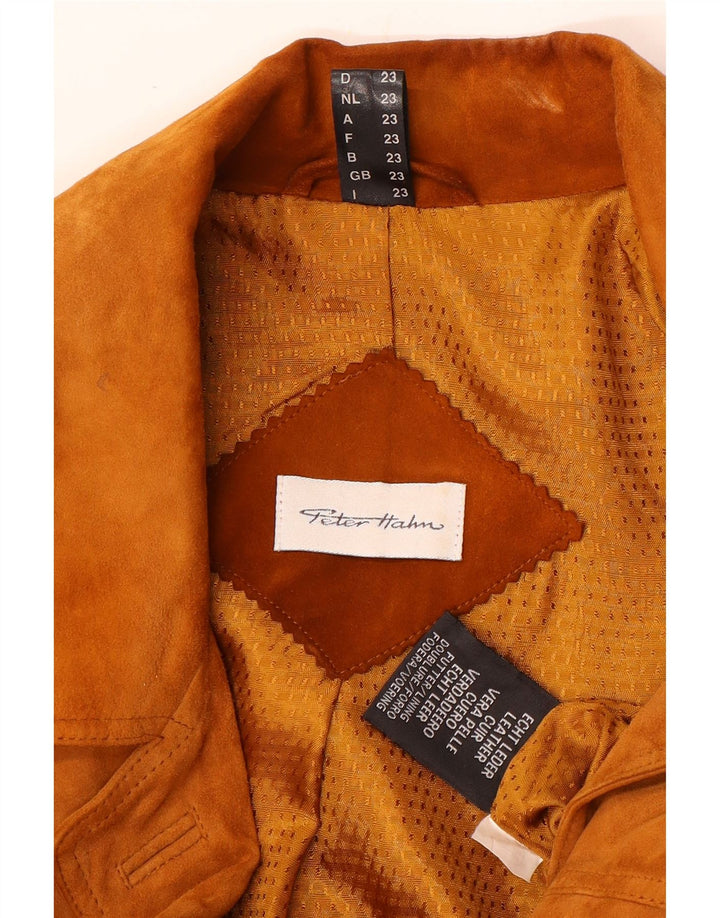 Peter Hahn Damen Wildlederjacke US 23 3XL Braunes Leder
