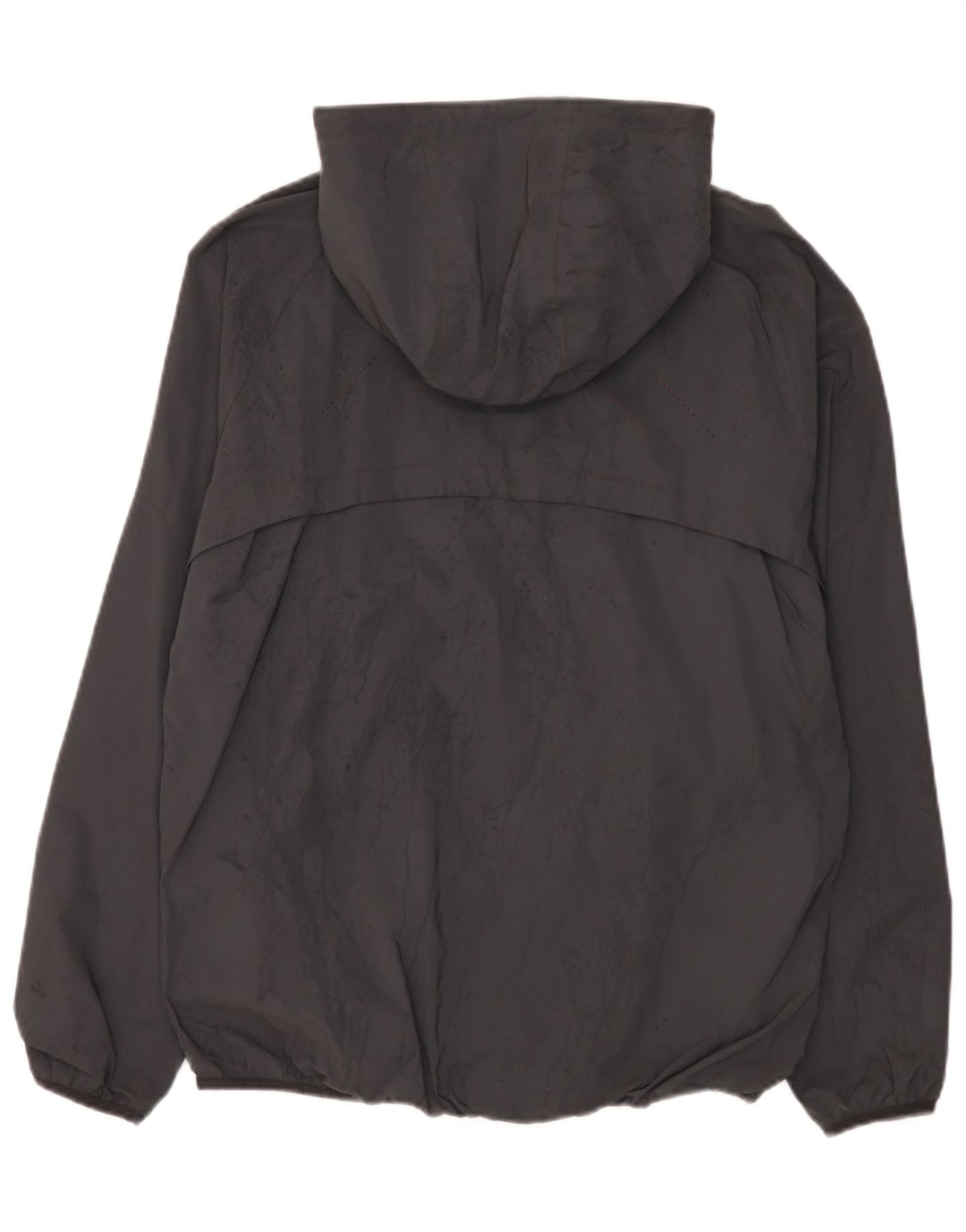 Ellesse Herren-Regenjacke mit Kapuze, UK 38, mittelgraues Polyamid