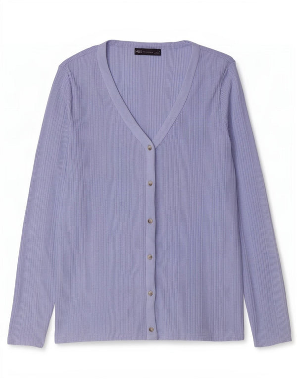 Marks & Spencer Damen-Cardigan-Pullover UK 16 Large Blau