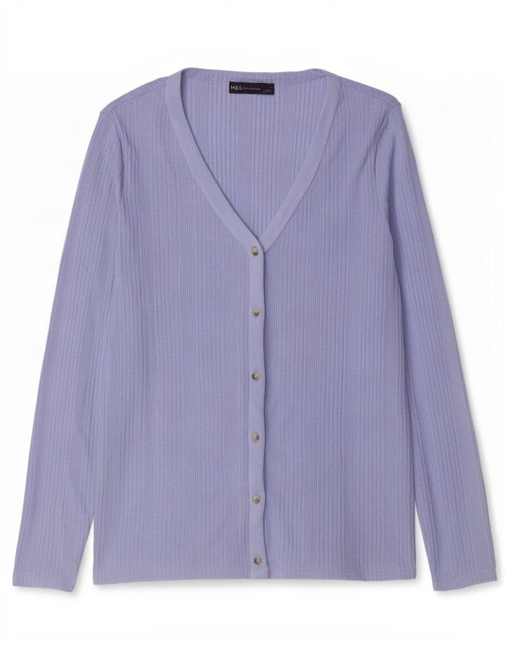 Marks & Spencer Damen-Cardigan-Pullover UK 16 Large Blau
