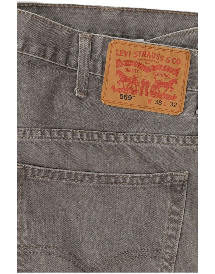 Levi's Herren 569 Loose Jeans W38 L29 Graue Baumwolle