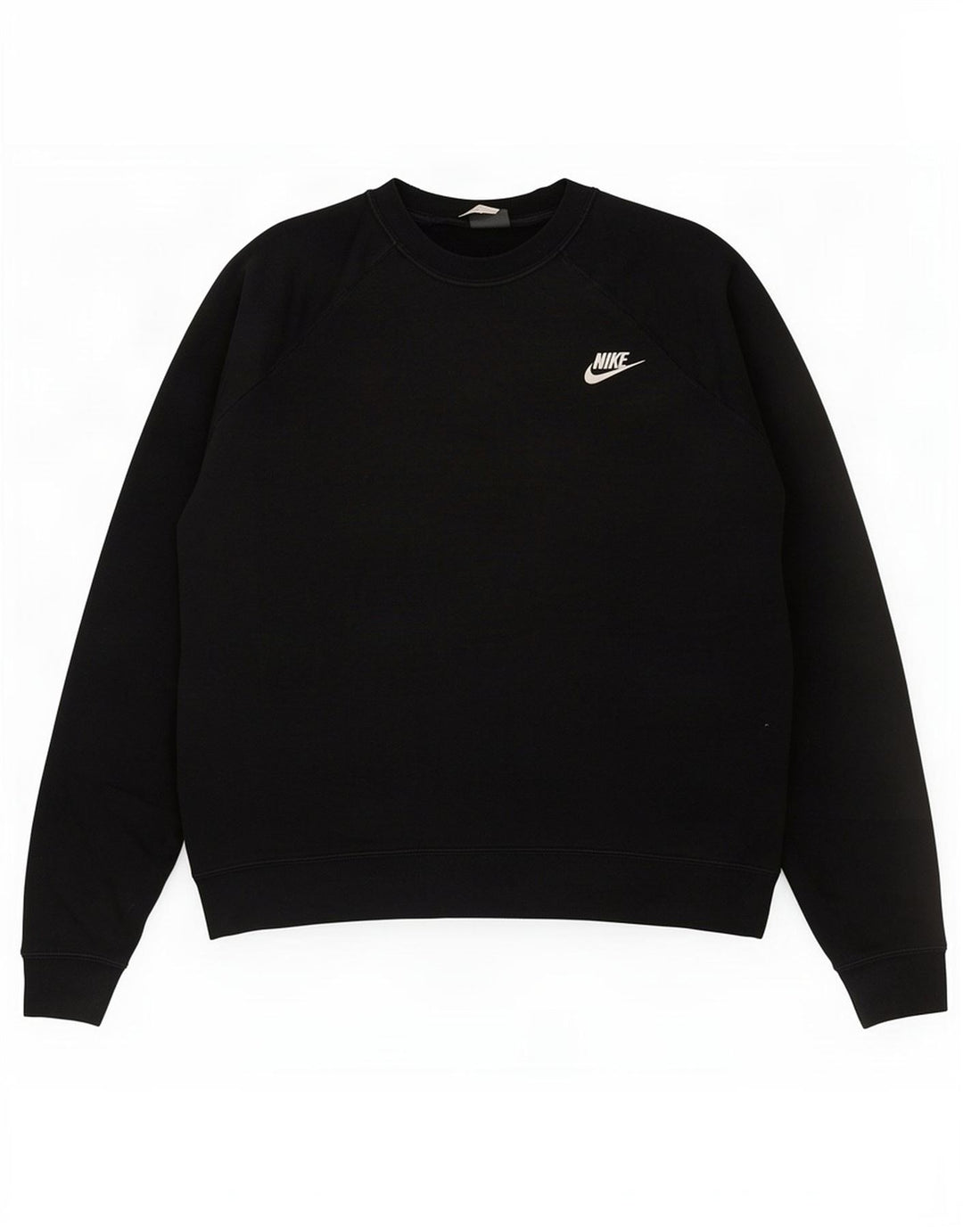 Nike Damen-Sweatshirt-Pullover UK 14 Mittelschwarze Baumwolle