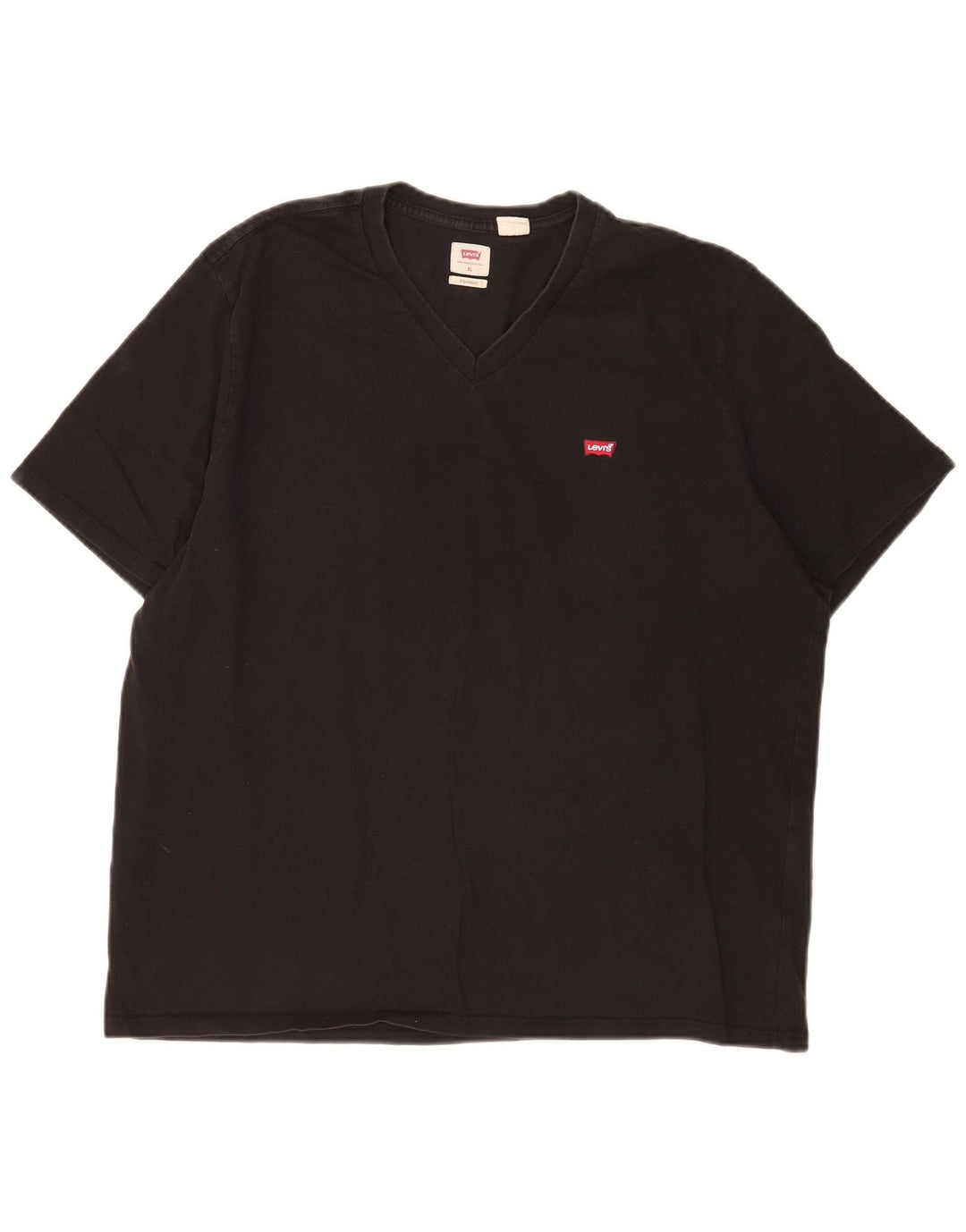 Levi's Herren-T-Shirt mit Standard-Passform, XL, schwarze Baumwolle