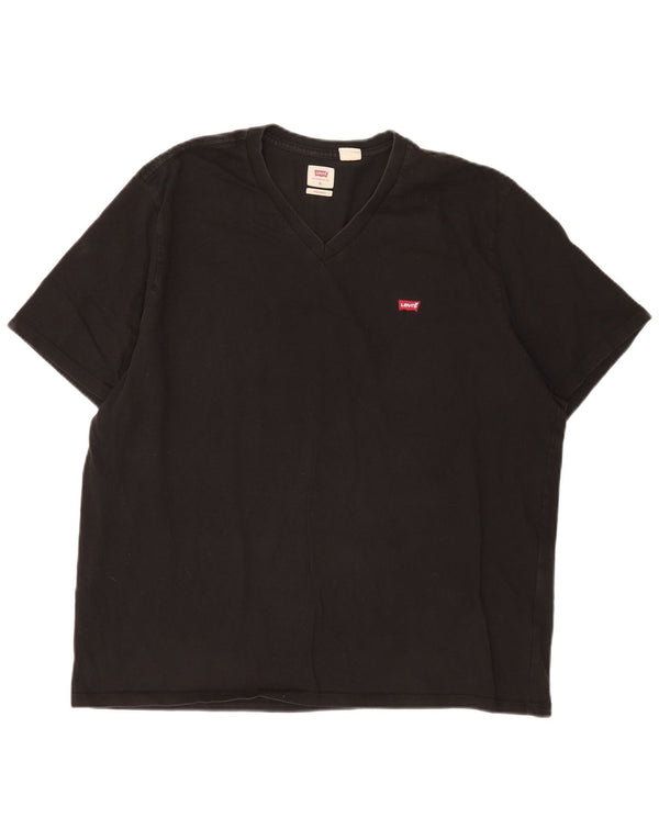 Levi's Herren-T-Shirt mit Standard-Passform, XL, schwarze Baumwolle