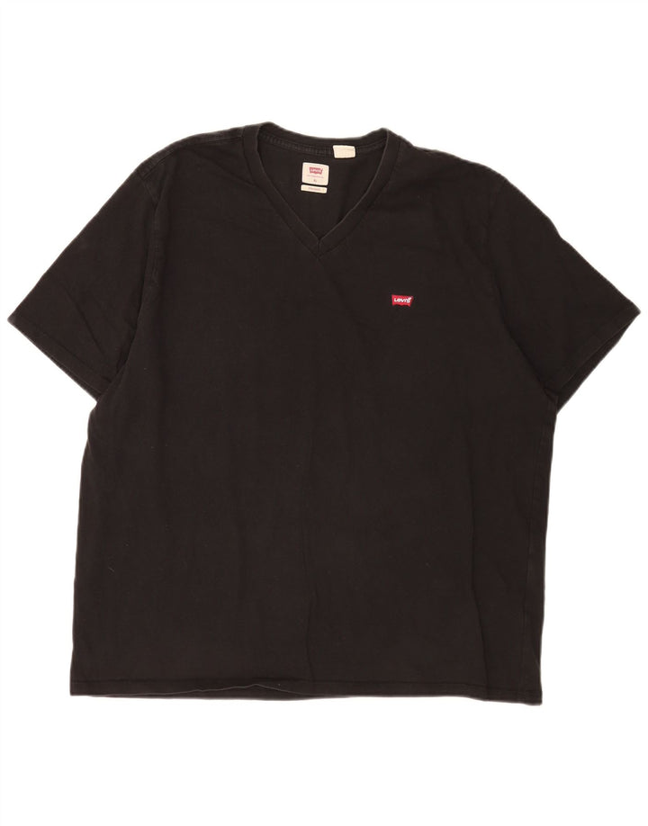Levi's Herren-T-Shirt mit Standard-Passform, XL, schwarze Baumwolle