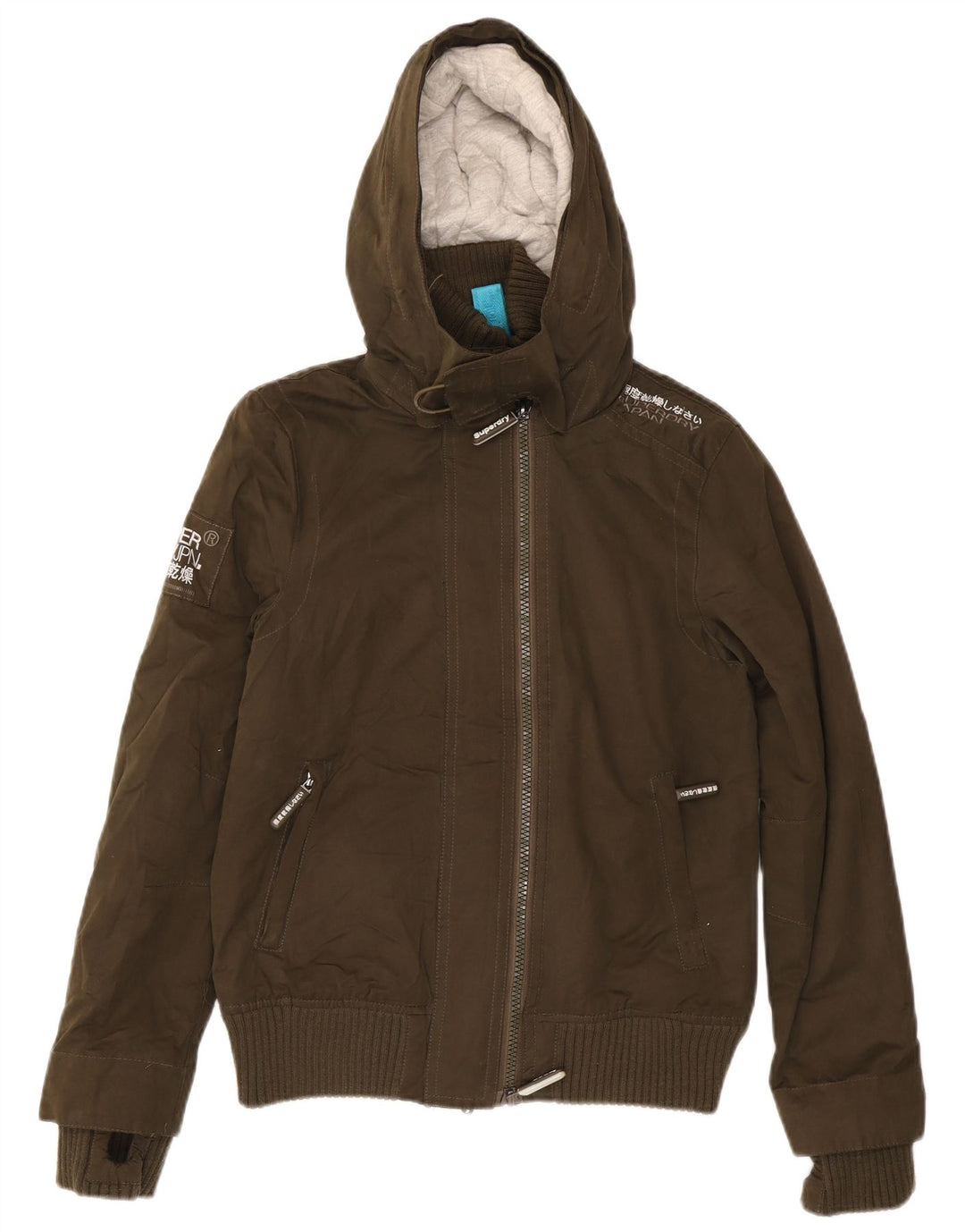 Superdry Herren The Windbomber Hooded Windjacke UK 38 Mittelbraun