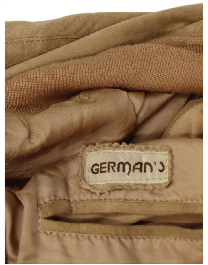 German's Herren Wildleder Bomberjacke IT 52 XL Beige