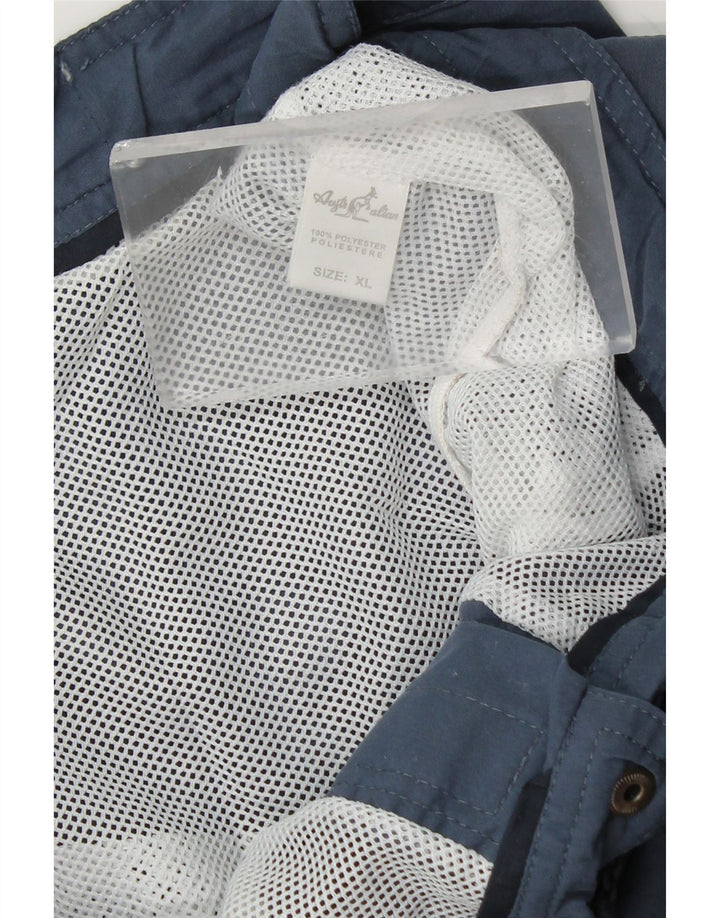 AUSTRALIAN L'ALPINA Herren-Sportshorts mit Grafik, XL, Marineblau, Polyester