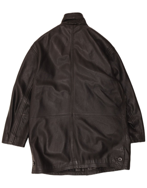 Vintage Herren-Lederjacke mit normaler Passform, UK 40, Größe L, Schwarz