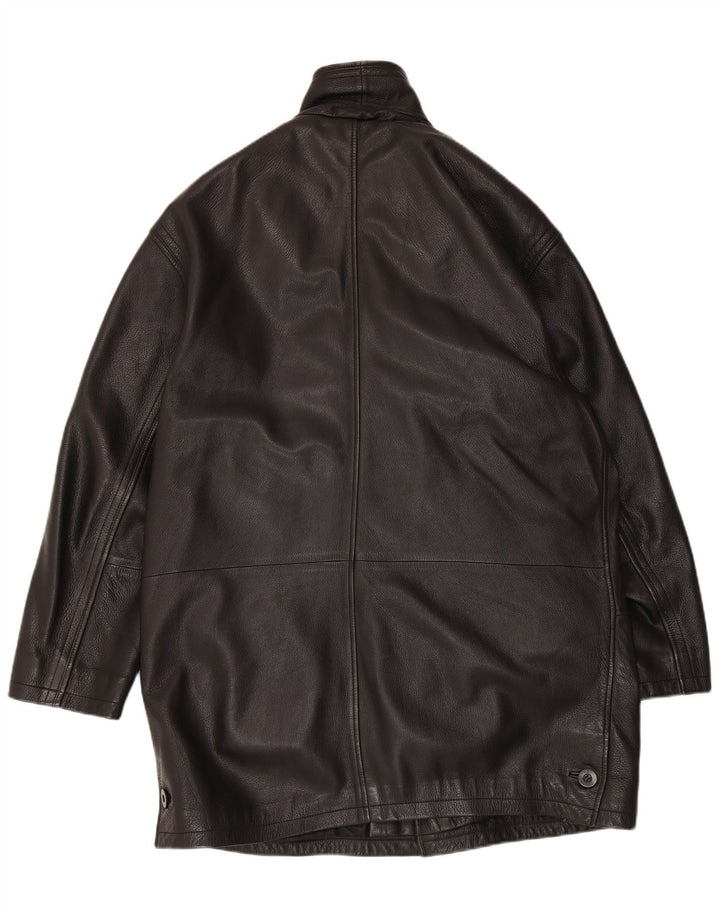 Vintage Herren-Lederjacke mit normaler Passform, UK 40, Größe L, Schwarz
