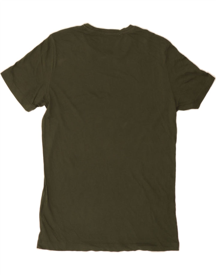 CALVIN KLEIN JEANS Mens Graphic T-Shirt Top Medium Khaki Cotton Vintage Calvin Klein Jeans and Second-Hand Calvin Klein Jeans from Messina Hembry 