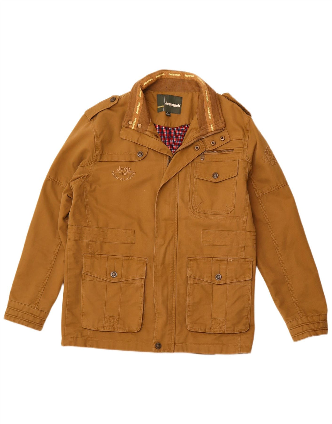Jeep Rich Herren Militärjacke UK 42 XL Braun