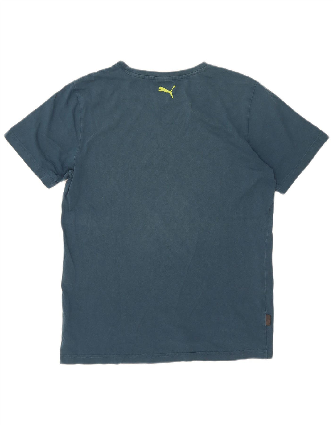 Puma Herren Grafik-T-Shirt-Oberteil Mittelblau