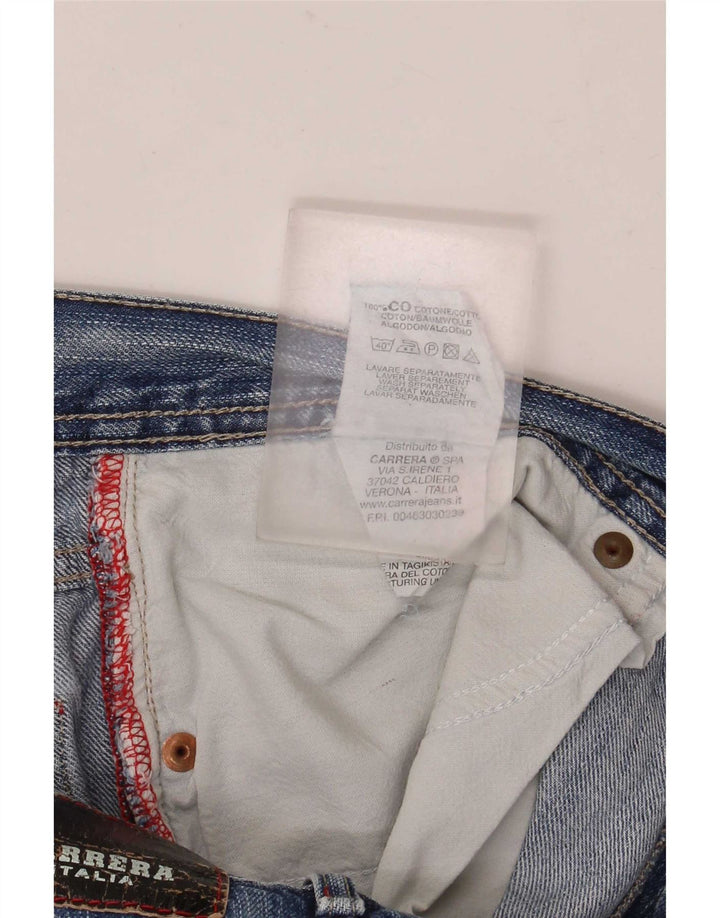Carrera Herren Straight Jeans W36 L30 Blaue Baumwolle