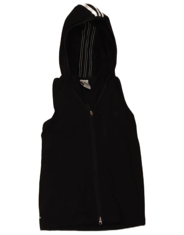 Adidas Damen-Trainingsanzug mit Kapuze, ärmellos, Gr. 6, XS, schwarz gestreift