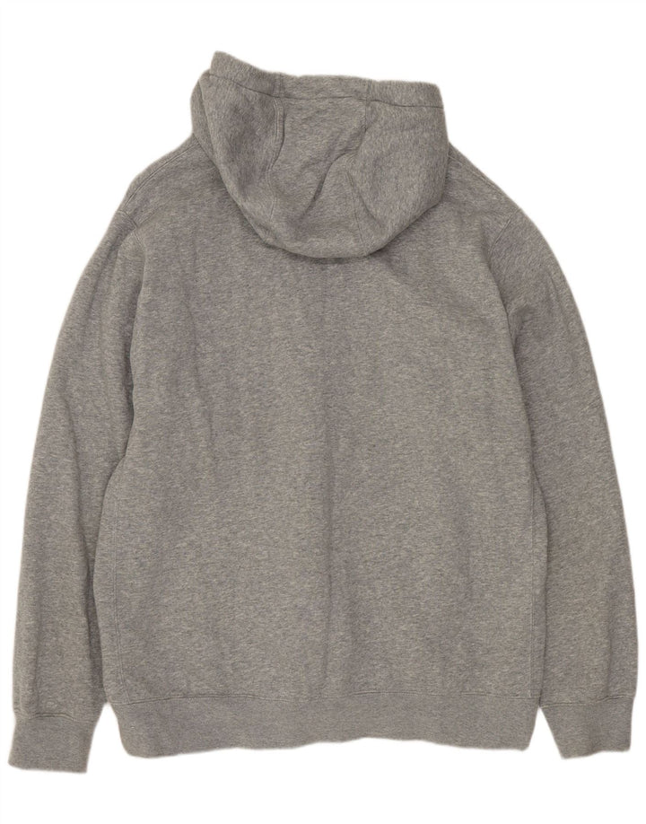 Nike Herren-Kapuzenpullover, groß, grau gefleckte Baumwolle