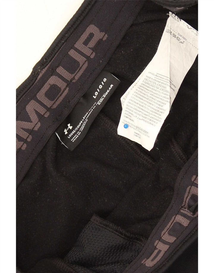 Under Armour Herren Cold Gear Trainingshose, Größe L, Schwarz, Polyester