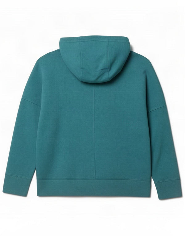 Puma Womens Oversized Zip Hoodie Sweater UK 10 Small Green Cotton