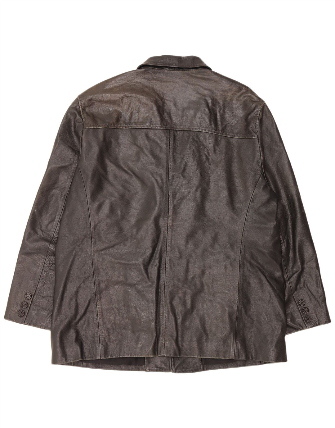 Vintage Herren Lederjacke UK 44 2XL Schwarzes Leder