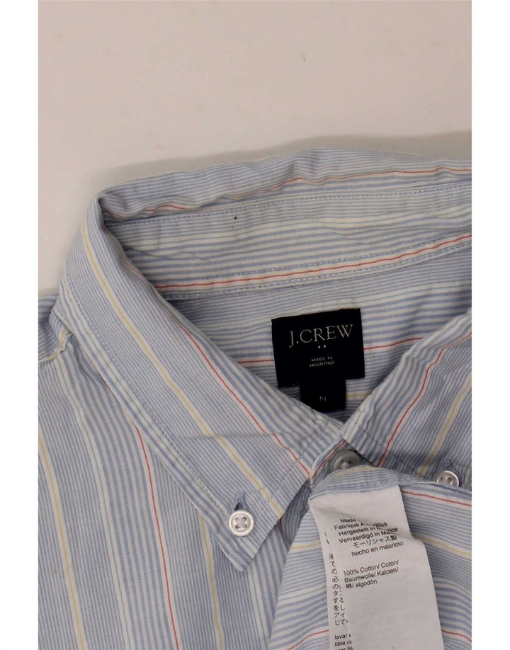J. Crew Herrenhemd aus mittelblauer Nadelstreifen-Baumwolle