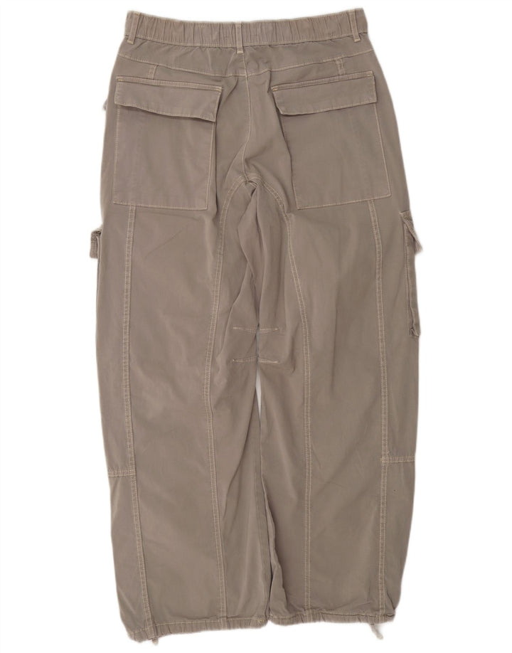 Gerade Cargohose für Damen von Zara, EU 38, Größe S, W28, L28, Grau