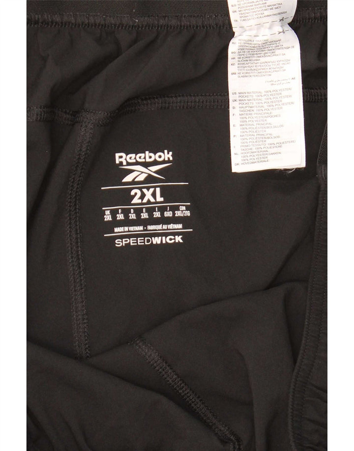 Reebok Herren Sportshorts 2XL Schwarz Polyester
