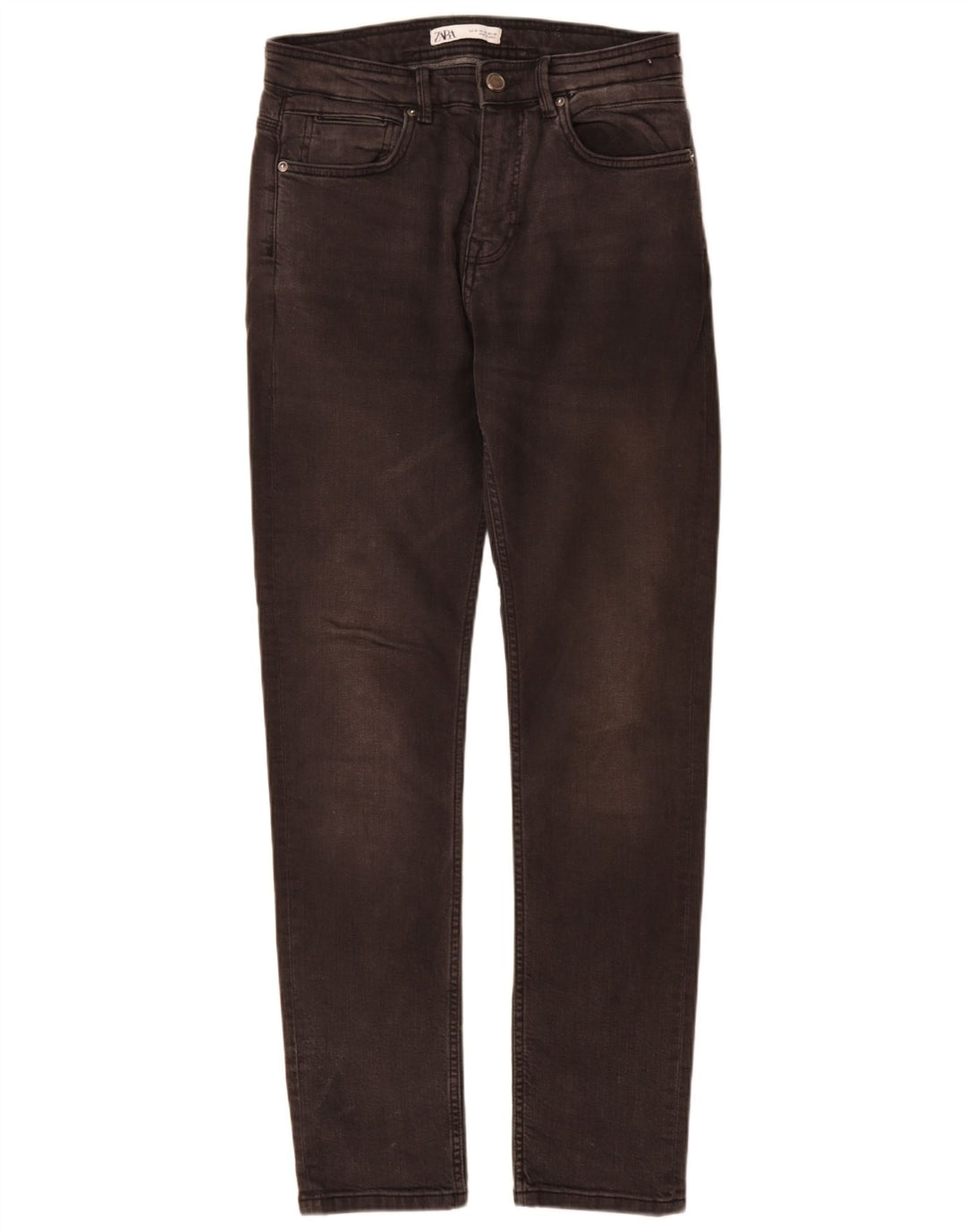 Zara Herren Slim Jeans EU 38 Small W30 L32 Graue Baumwolle