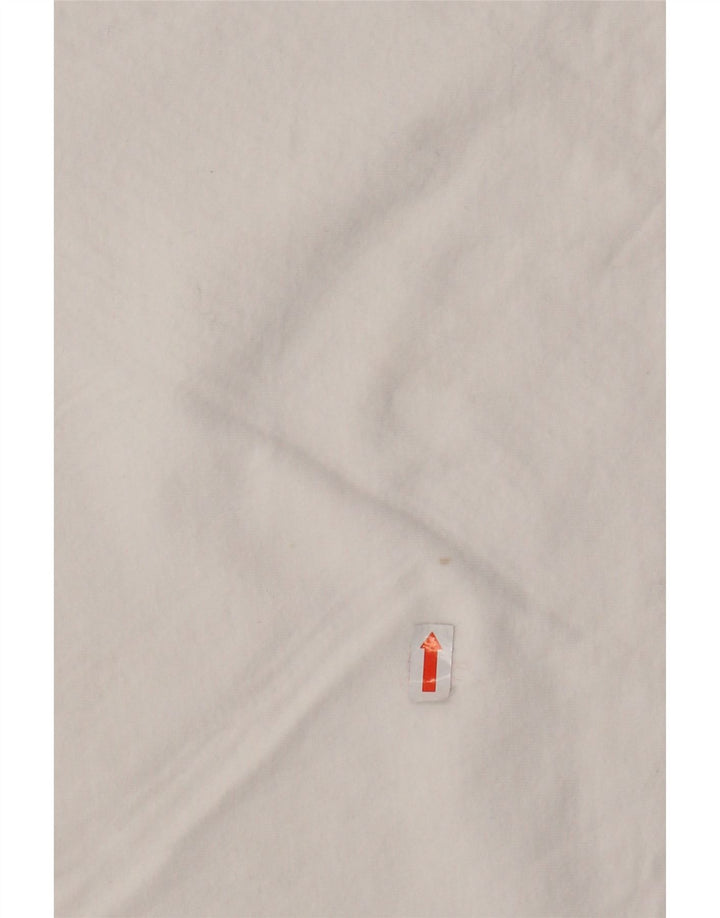 NIKE Damen T-Shirt Top UK 12 Mittelweiße Baumwolle