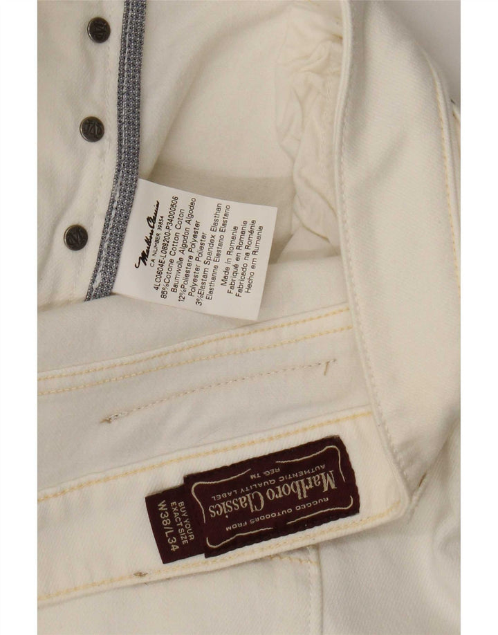 Marlboro Classics Herren Straight Jeans W38 L34 Beige Baumwolle