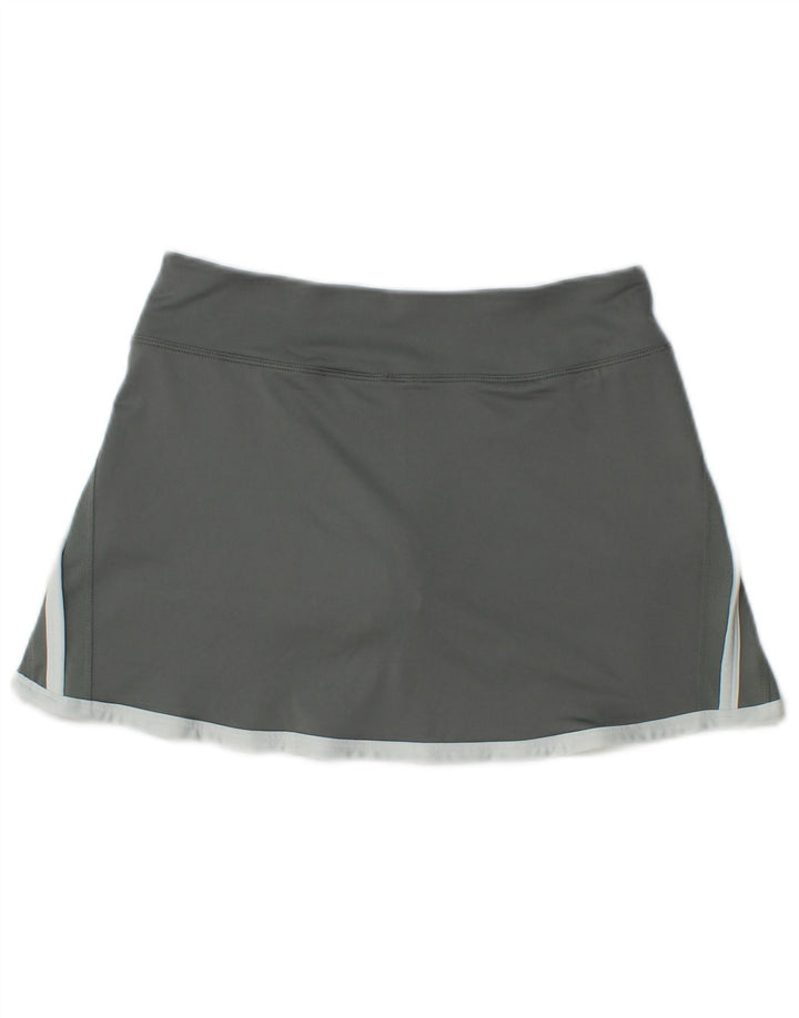 Nike Damen Dri Fit Skort UK 14 Large Graues Colourblock-Polyester