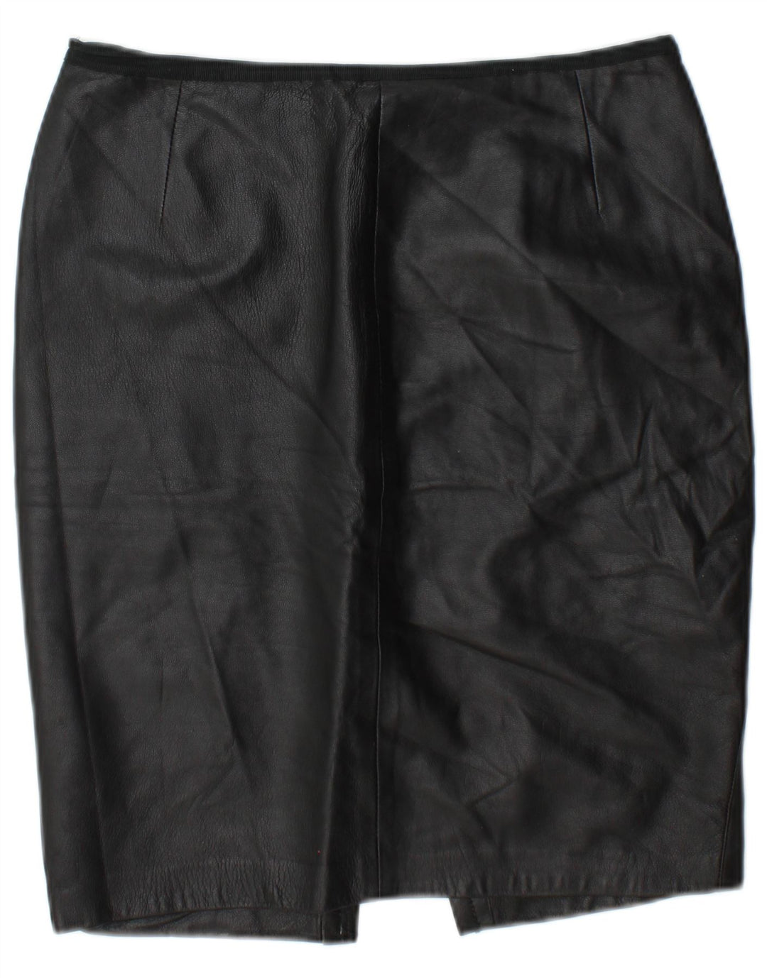 Vintage Damen Lederrock W30 Medium Schwarz