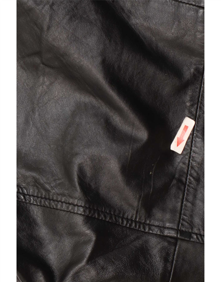 Gipsy Herren Lederjacke UK 40 Large Schwarz