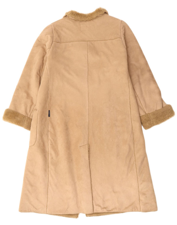 ARMANI Damen Sherpa-Mantel UK 16 Large Beige