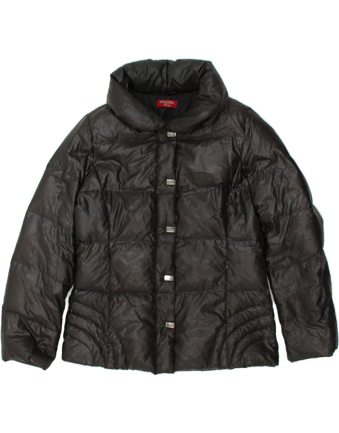 VINTAGE Womens Padded Jacket UK 14 Medium Brown | Vintage Vintage | Thrift | Second-Hand Vintage | Used Clothing | Messina Hembry 