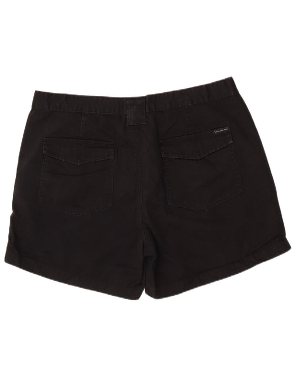 Calvin Klein Jeans Damen Chino-Shorts US 14 XL W36 Schwarz Baumwolle