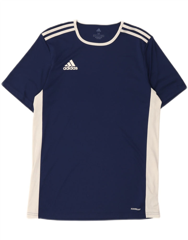 Adidas Herren Aeroready Graphic T-Shirt Top Medium Marineblau Polyester