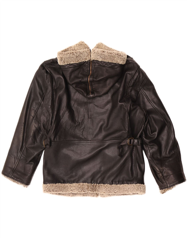 Henry Cottons Damen-Übergröße-Jacke mit Kapuze IT 42 Medium Schwarz