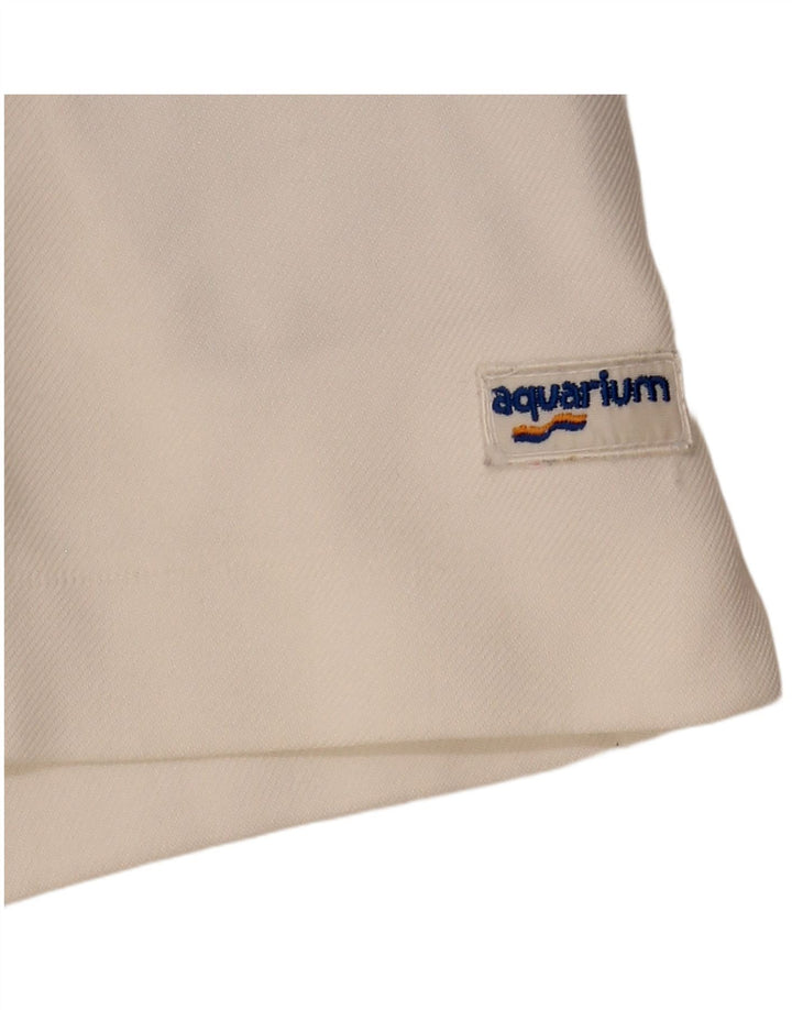 Aquarium Herren Chinoshorts W28 Mittelweiß Farbblock