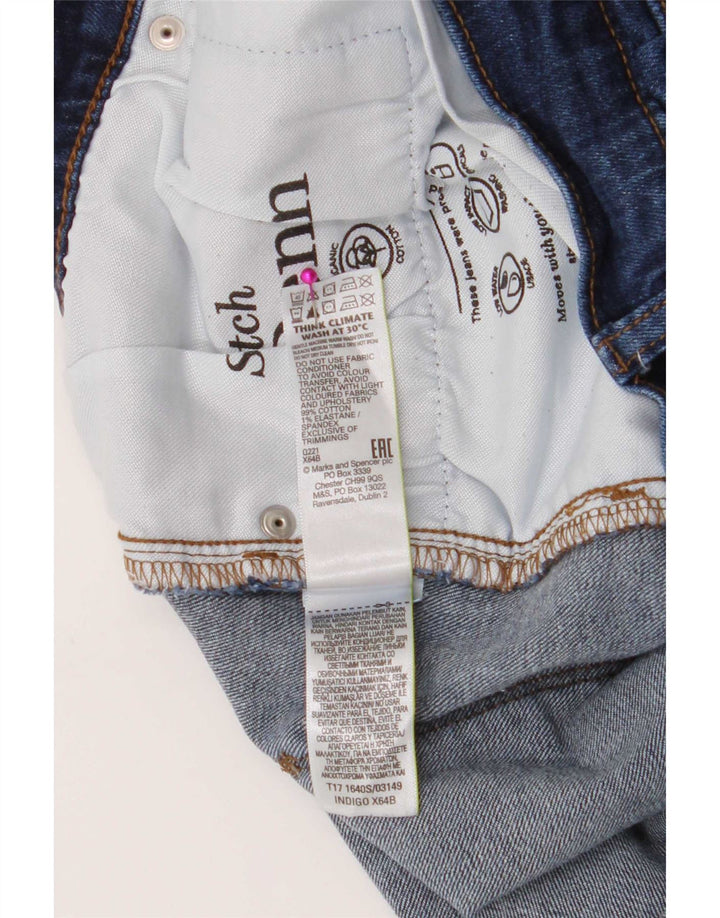 Marks & Spencer Herren Slim Jeans W36 L31 Blaue Baumwolle