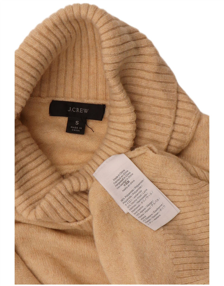 J. CREW Damen-Pullover mit Rollkragen, übergroß, Gr. 10, Beige