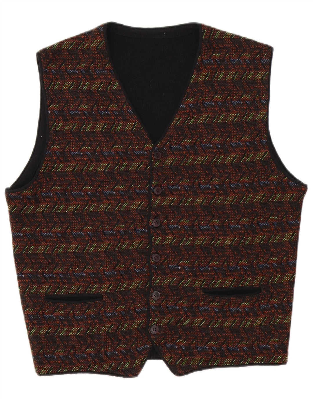 Vintage Herren Weste klein mehrfarbig geometrisch