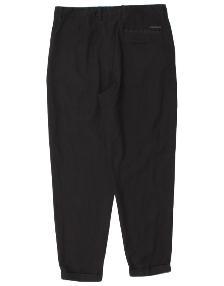 Armani Exchange Herren-Anzughose mit Pegged-Anzug, W32, L28, schwarzes Polyester