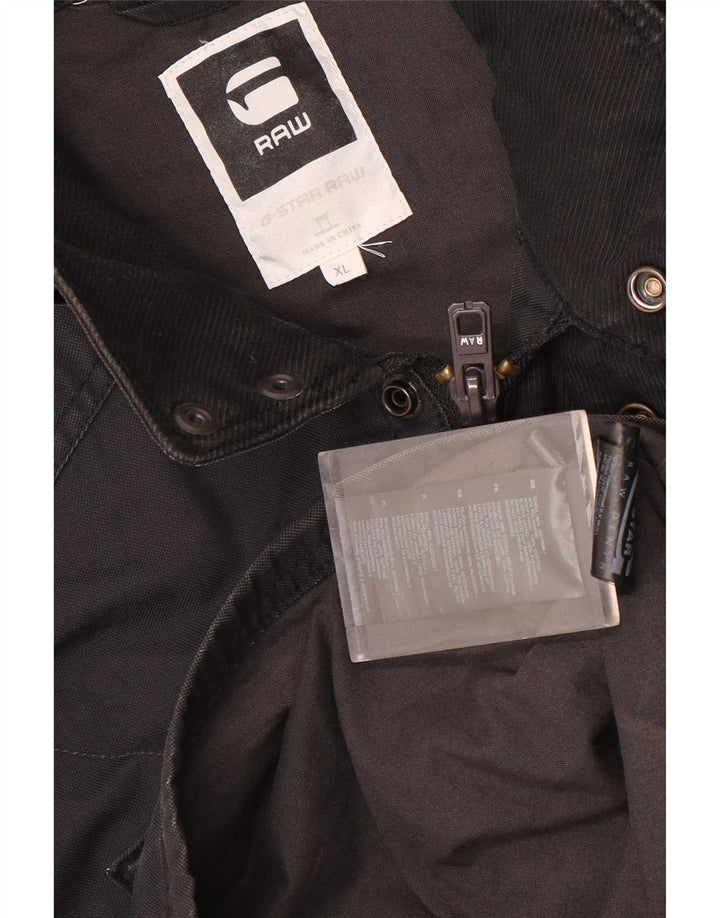 G-Star Herren Utility Jacke UK 42 XL Schwarz Baumwolle