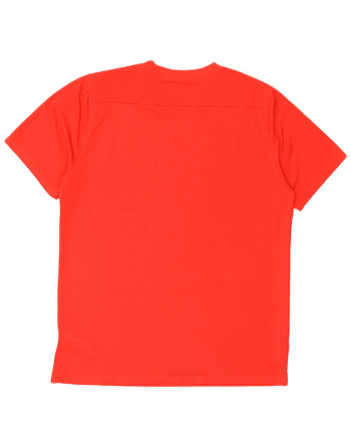 Nike Herren Dri Fit T-Shirt Top XL Rot Polyester